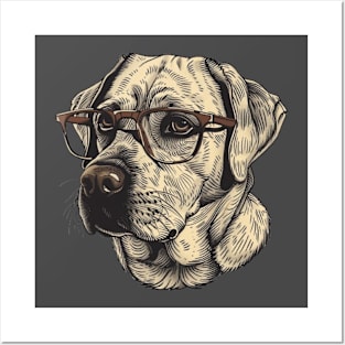 Labs with Specs: Smarter Than Your Average Pup! Posters and Art